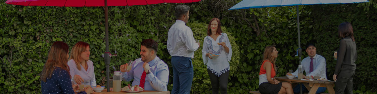 Garden space<br />for lunch and events